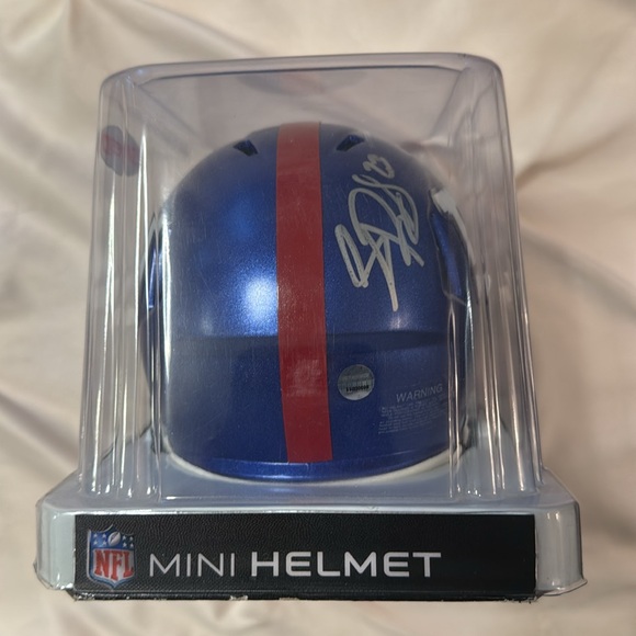 Rashad Jennings Signed New York Giants Speed Mini Helmet - Picture 5 of 6